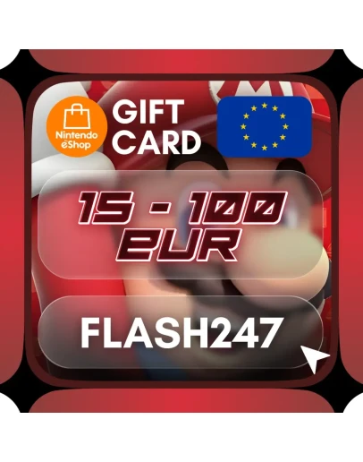 Nintendo eShop Подарочная карта 15 -100 EUR (Европа) Nintendo eShop Подарочная карта 15 -100 EUR (Европа)