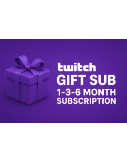 Подарочная подписка на Twitch План на 1, 3 или 6 меся