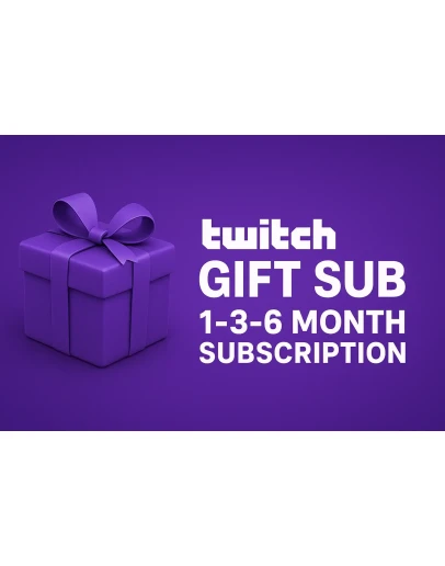 Подарочная подписка на Twitch План на 1, 3 или 6 меся