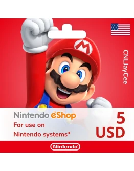 24/7 АВТО Nintendo eShop 5 USD (подарочная карта)
