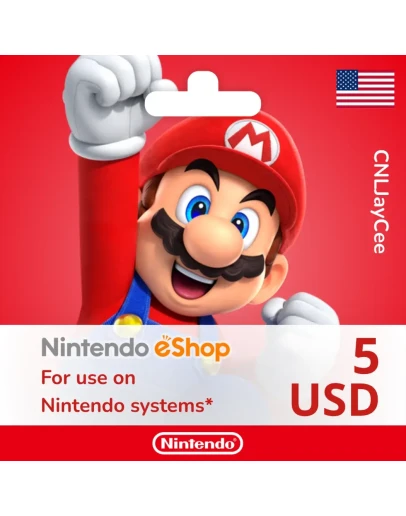 24/7 АВТО Nintendo eShop 5 USD (подарочная карта)