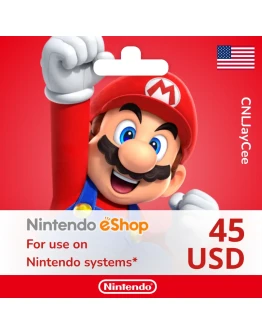 24/7 АВТО Nintendo eShop 45 USD (подарочная карта)