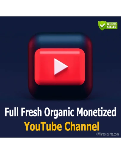свежий органический монетизированный канал на YouTube