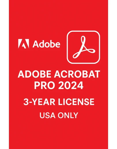Adobe Acrobat Pro 2024 Лицензия 3 года США