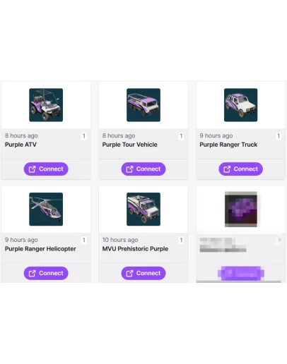 Jurassic World Evolution 3 Фиолетовый транспорт*5