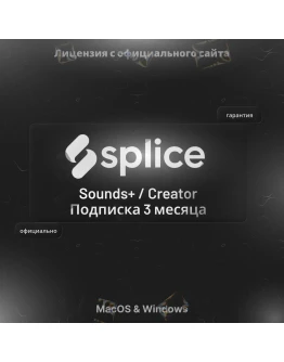 Splice Creator / Sounds+ подписка на 3 месяца