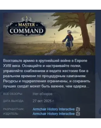Master of Command АВТОДОСТАВКА STEAM РОССИЯ