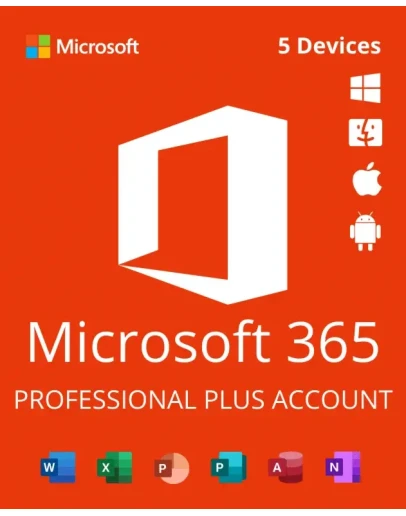 Microsoft Office 365 Pro Plus 5 Devices 12 Months