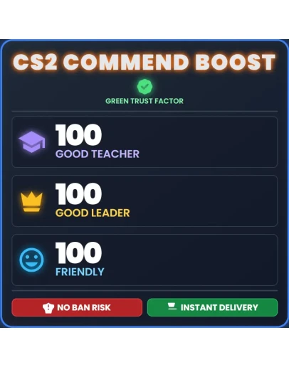 САМЫЙ ДЕШЕВЫЙ! (100/100/100) - CS2 БУСТ ПОХВАЛ - 7/24