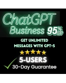 ChatGPT Plus, Team, Business 5 пользователей частный