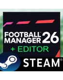 FOOTBALL MANAGER 26 + РЕДАКТОРВСЕ ДОПОЛНЕНИЯSTEAMPC