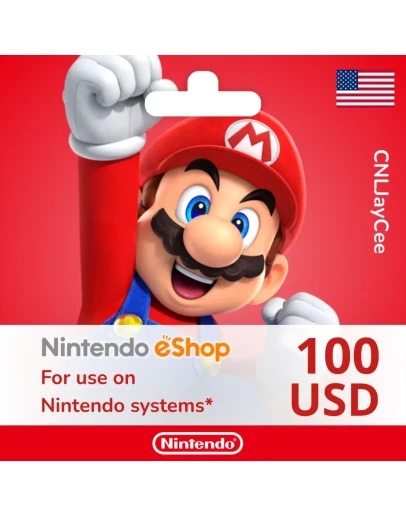 24/7 АВТО Nintendo eShop 100 USD (подарочная карта)