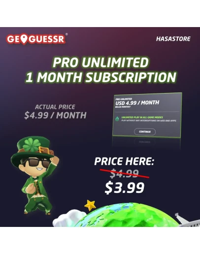 Подписка GeoGuessr на ВАШ АККАУНТ Pro Unlimited