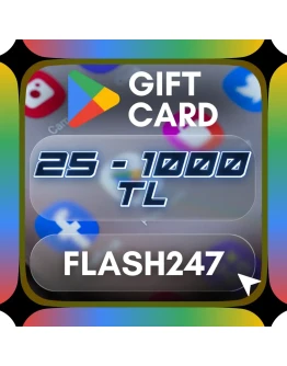 Карта Google Play 25-1000 турецких лир Турция/Турция с