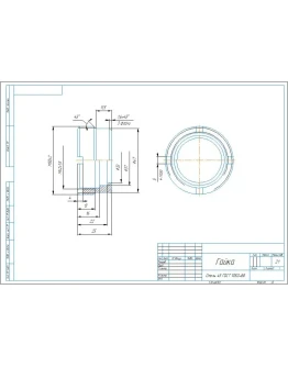 Гайка - чертеж детали Гайка - чертеж детали