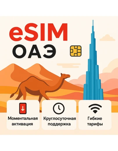 eSIM ОАЭ интернет для путешествий есим