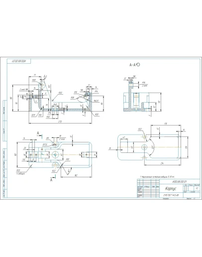 И00.88.00.01 корпус - чертеж детали
