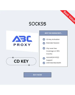 ABCProxy SOCKS5 CD KEY (ДОСТУПНЫ НЕСКОЛЬКО ВАРИАНТОВ)
