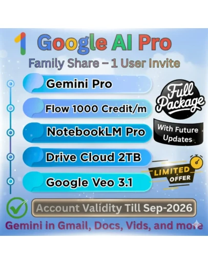 Google One Gemini Pro Google AI Pro (6+ месяцев)