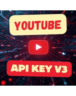 YouTube API KEY v3 ПРЕМИУМ качество