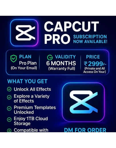 CapCut Pro Subscription Now Available! CapCut Pro Subscription Now Available!