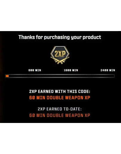 60 Minutes 2XP Weapon Boost CoD Black Ops 7 KEY/CODE