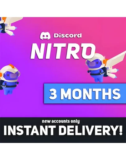 Ключ подписки Discord Nitro на 3 месяца (глобальный) Ключ подписки Discord Nitro на 3 месяца (глобальный)