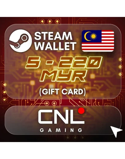 Steam Wallet Malaysia 5 - 220 MYR (подарочная карта)