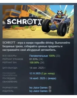 SCHROTT АВТОДОСТАВКА STEAM РОССИЯ