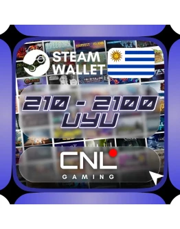 Steam Wallet Uruguay 210 - 2100 UYU (подарочная карта)