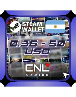 Steam Wallet Argentina 0.36- 50 долларов США