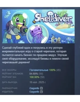 Shelldiver АВТОДОСТАВКА STEAM РОССИЯ