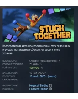 Stuck Together АВТОДОСТАВКА STEAM РОССИЯ