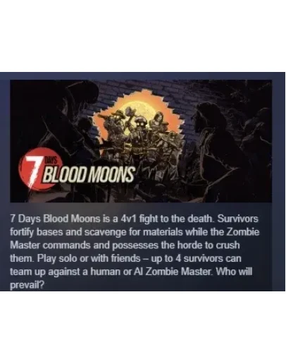 7 Days Blood Moons АВТОДОСТАВКА STEAM РОССИЯ
