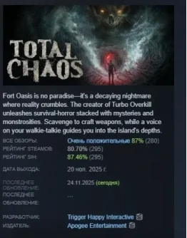 Total Chaos АВТОДОСТАВКА STEAM РОССИЯ Total Chaos АВТОДОСТАВКА STEAM РОССИЯ