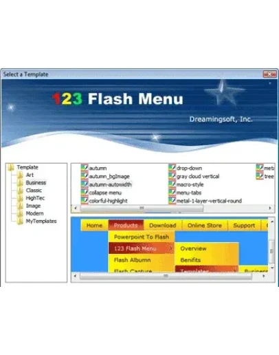 Flash Menu для создания профессионального меню + БОНУС