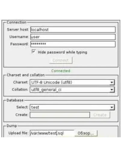 Набор скриптов для создания и импорта дампов MySQL