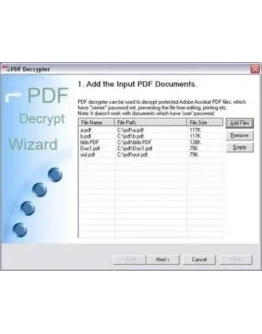 Программа для расшифровки защищенных паролем PDF-файлов