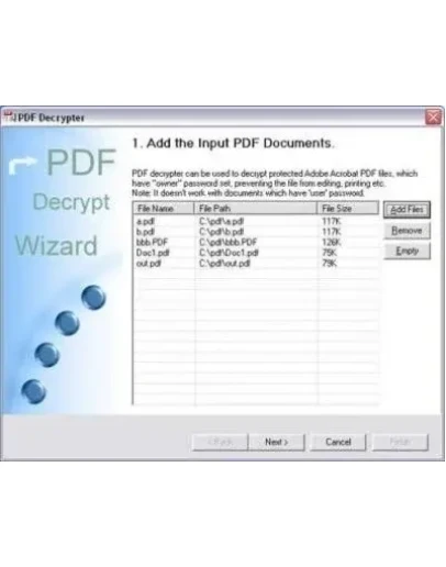 Программа для расшифровки защищенных паролем PDF-файлов