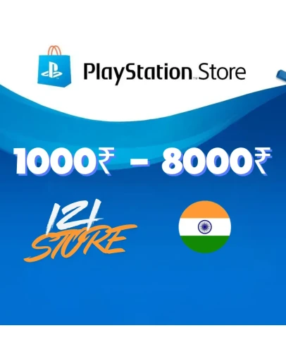 Карта PlayStation (PSN) 1000-8000 INR (Рупии) Индия