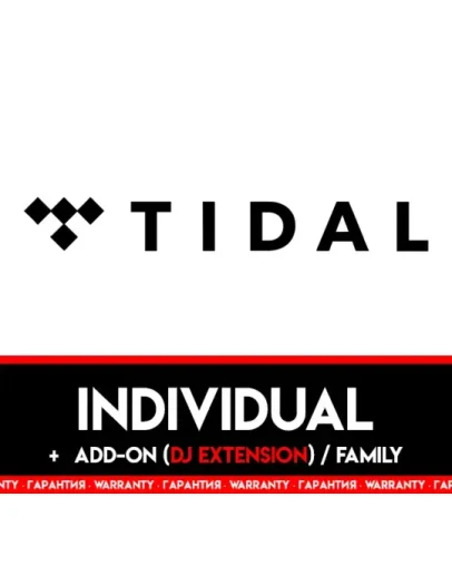 TIDAL HIFI PLUS PREMIUM / 1 МЕСЯЦ / ПОЛНЫЙ ДОСТУП / ТИДАЛ / DJ Extension / FAMILY