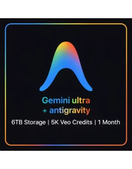 Gemini Ultra + Antigravity 5000 кредитов 6 ТБ хранилища 1 месяц1Год