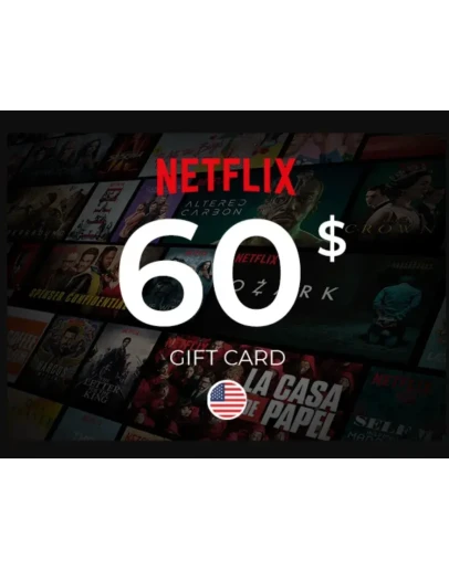 Подарочная карта Netflix 60 ключ USA Мгновенно