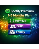 Spotify Premium План на 1-3 месяца Индивидуальный/Двойной/Семейный