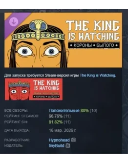 The King is Watching: Crowns of History DLC АВТОДОСТАВКА STEAM РОССИЯ