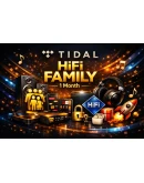TIDAL HiFi PLUS FAMILY 1 месяц 6 участников Ultra HD звук