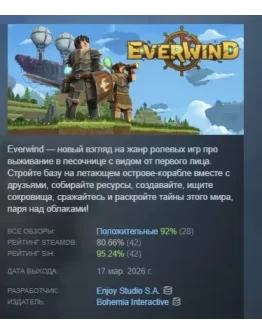 Everwind АВТОДОСТАВКА STEAM РОССИЯ Everwind АВТОДОСТАВКА STEAM РОССИЯ