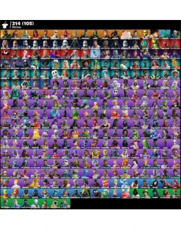FN (для всех платформ) 314 скинов (105 платных) 400 VB Полный доступ