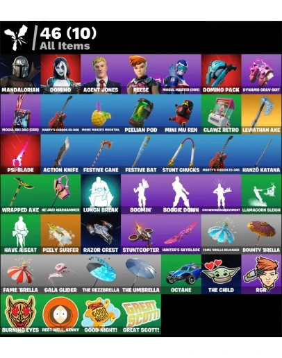 FN (ALL PLATFORMS) Leviathan Axe СМЕНА ПОЧТЫ 5 skins (2 paid) 500 VB