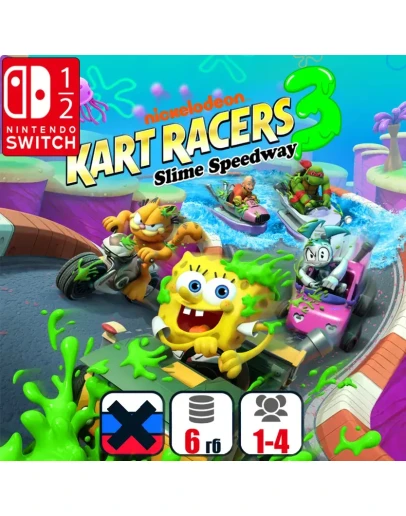 Nickelodeon Kart Racers 3: Slime Speedway Nintendo Switch 1/2